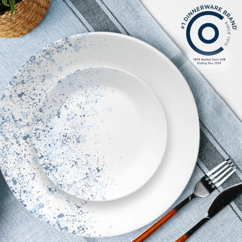 Corelle® Indigo Speckle 18-piece Dinnerware Set, Service for 6 - Image 3