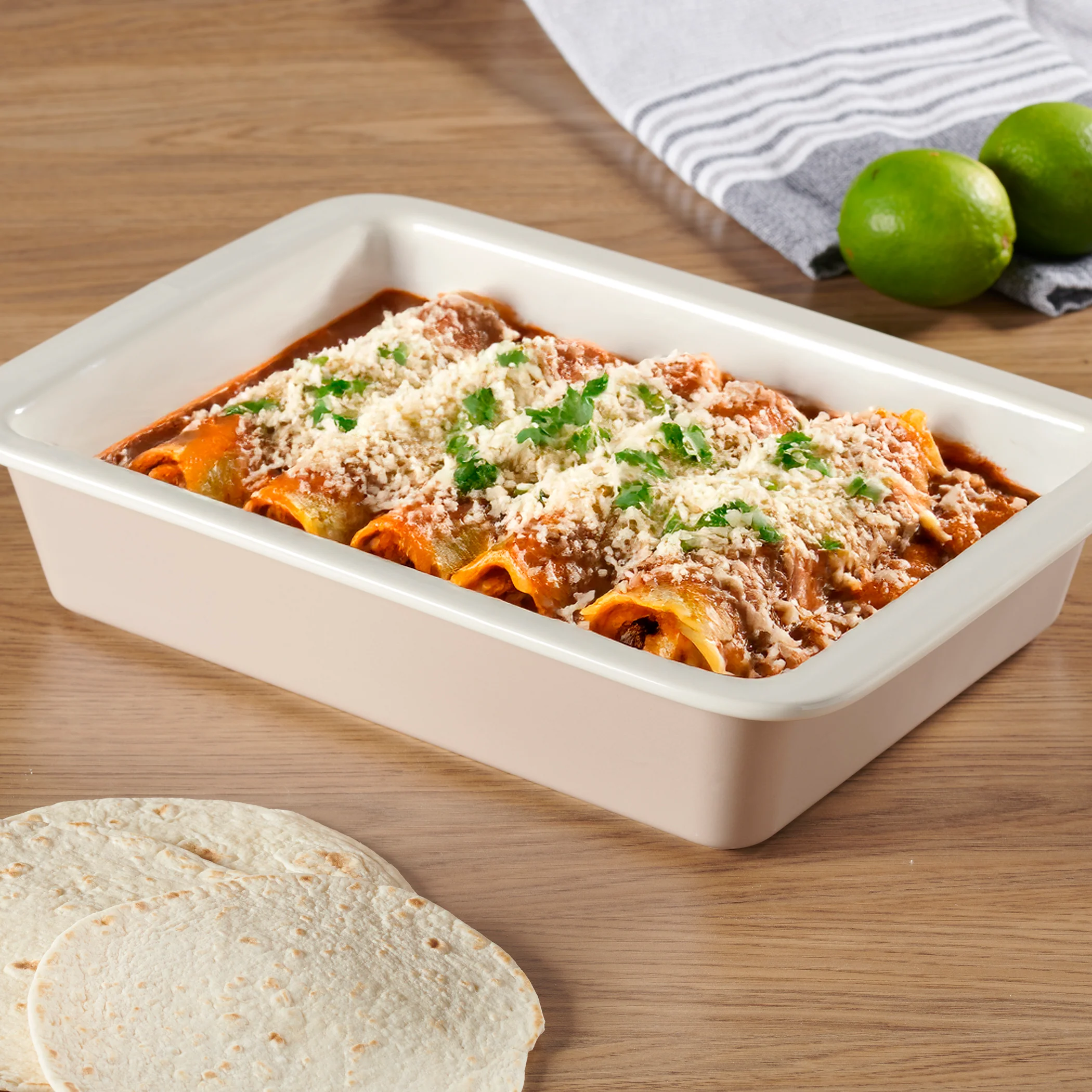 CorningWare® Contour Walnut 9x13" Rectangle Pan Dish - Image 3