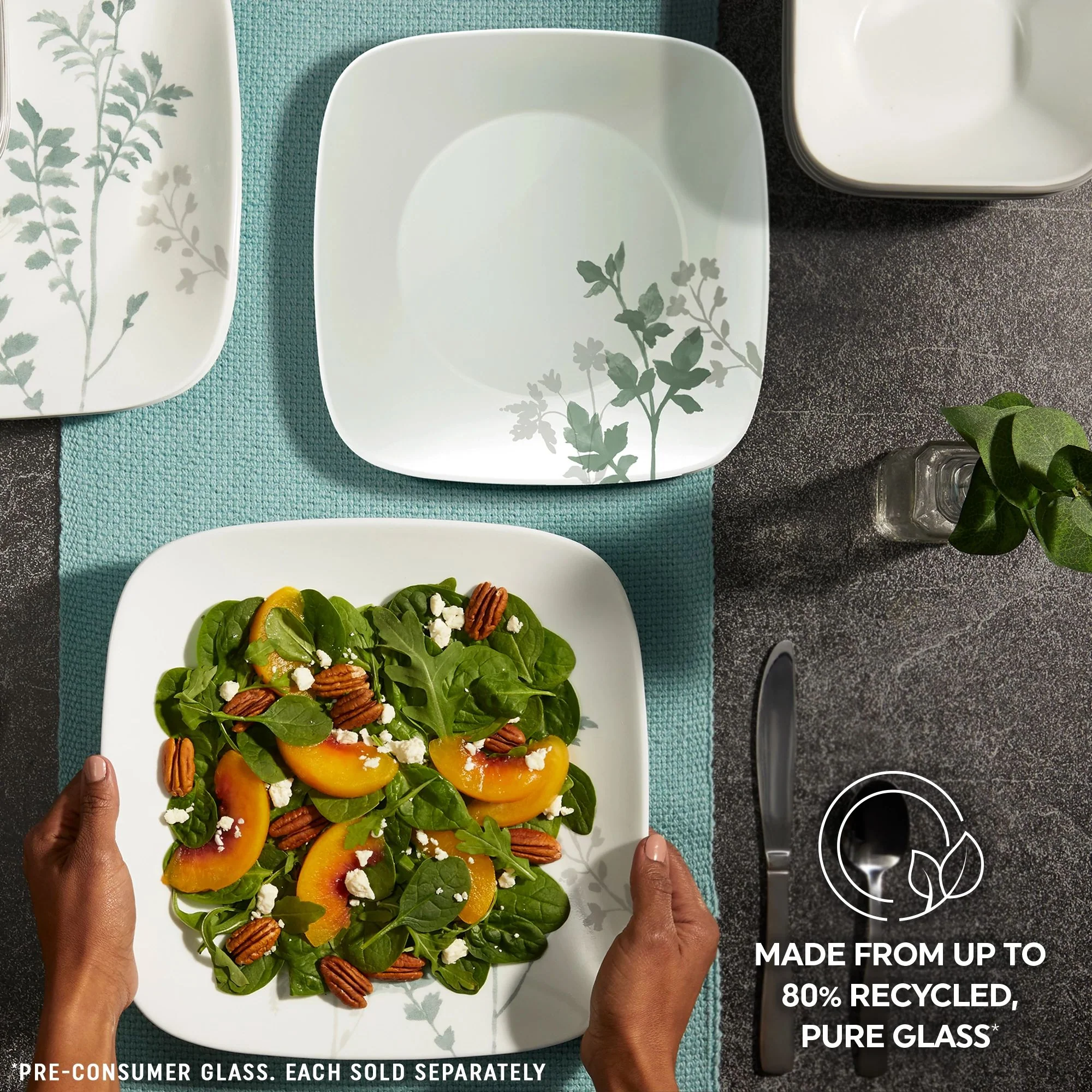 Corelle® Square Amalie 6.5" Appetizer Plate - Image 5