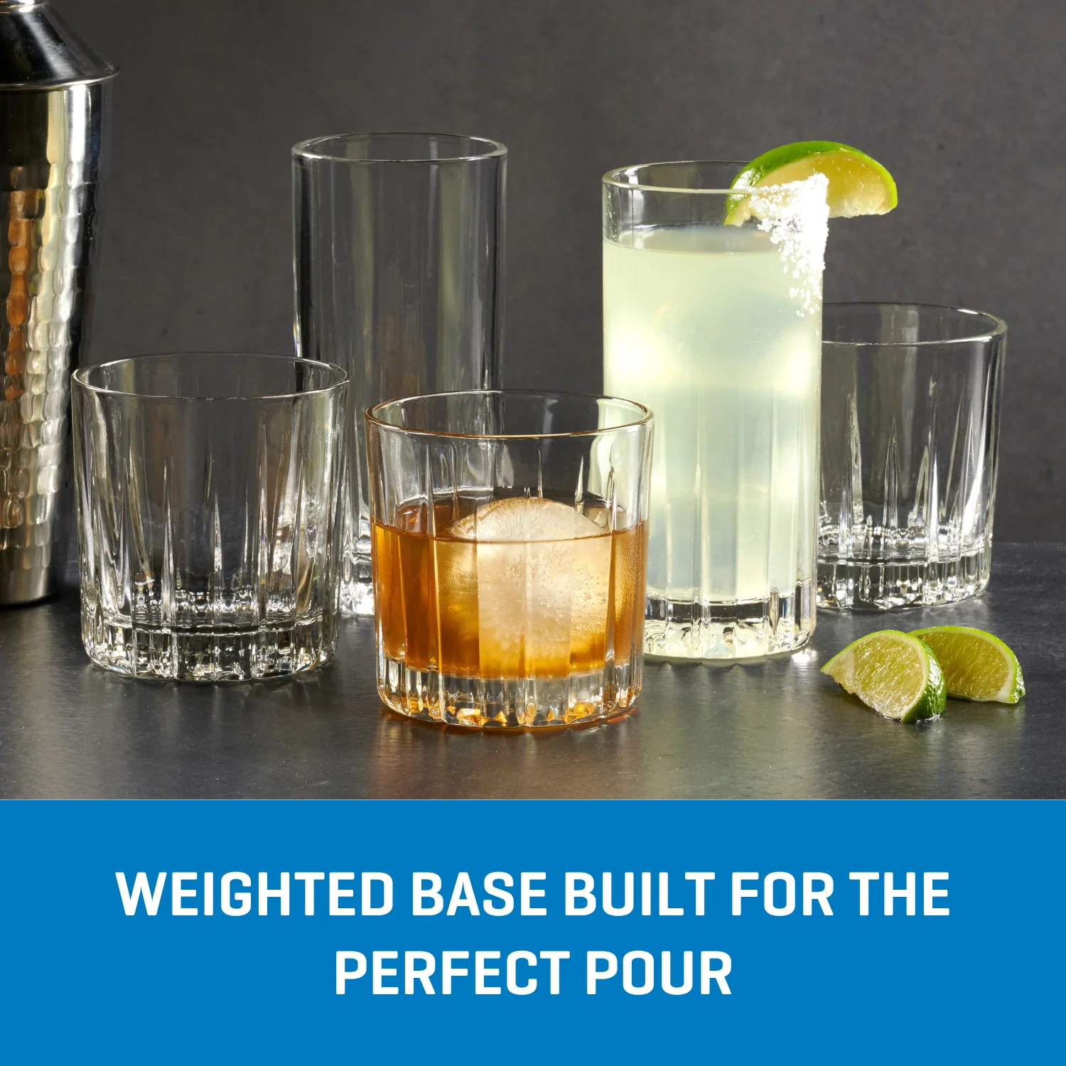 Ocean Glassware Ocean Glass Traze PRE Highball Glasses (4-Pieces), 12-ounce, Dishwasher Safe - Image 3