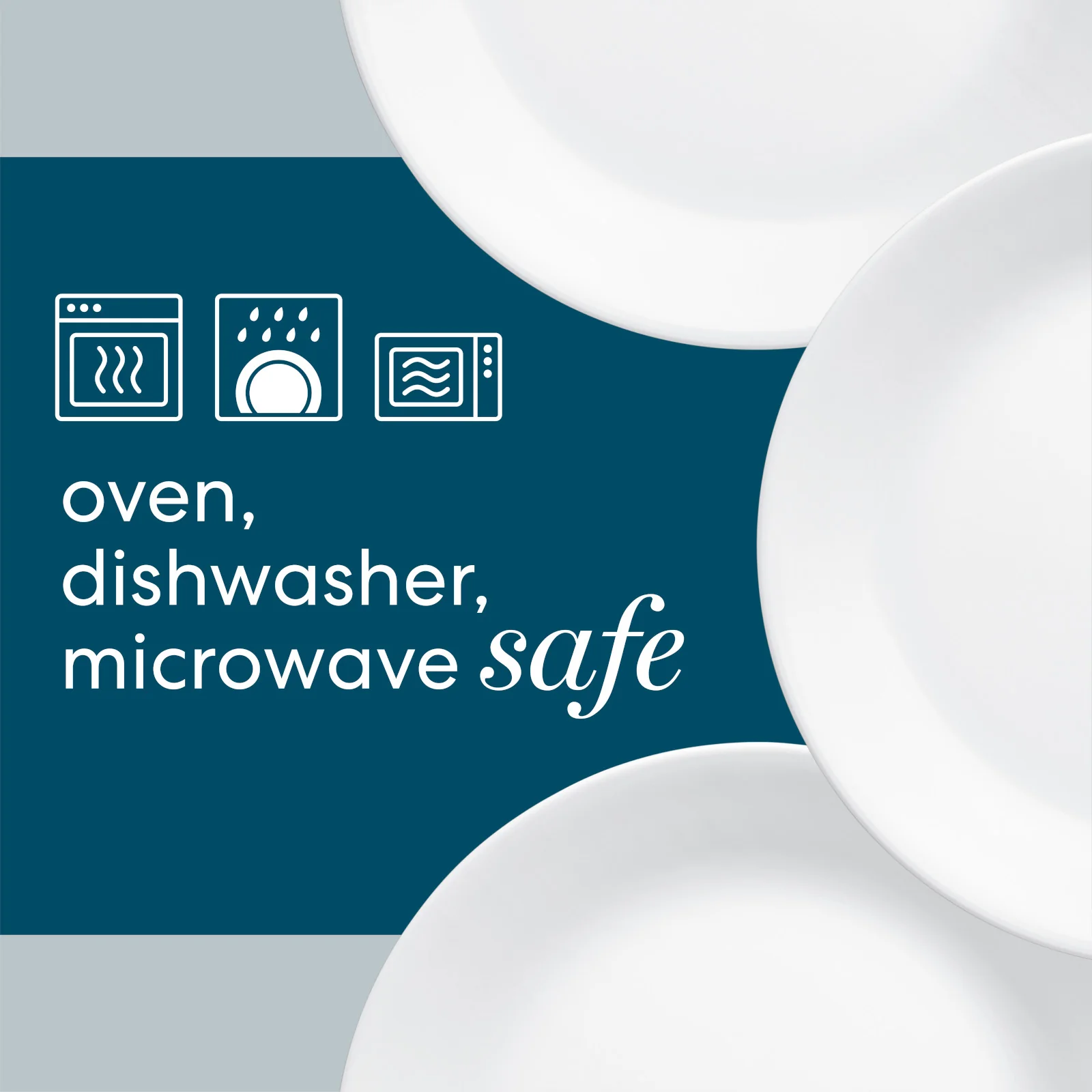 Corelle® Shimmering White Salad and Dinner Plates Set, 8-pack - Image 3