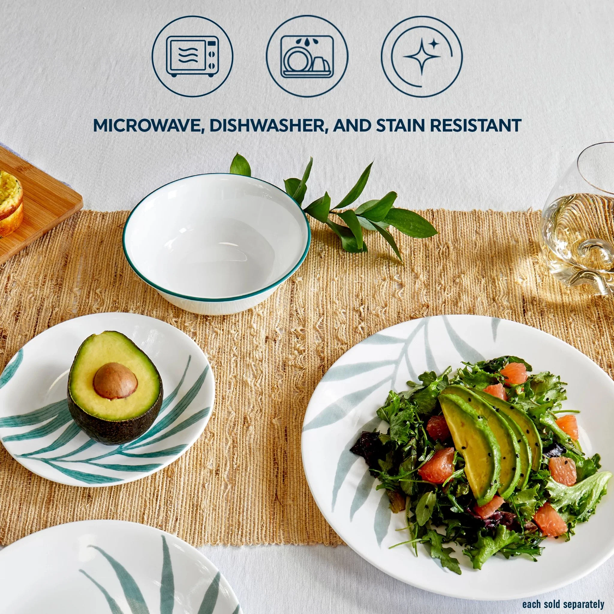 Corelle® Solar Print 6.75" Appetizer Plate, EXCLUSIVE - Image 3