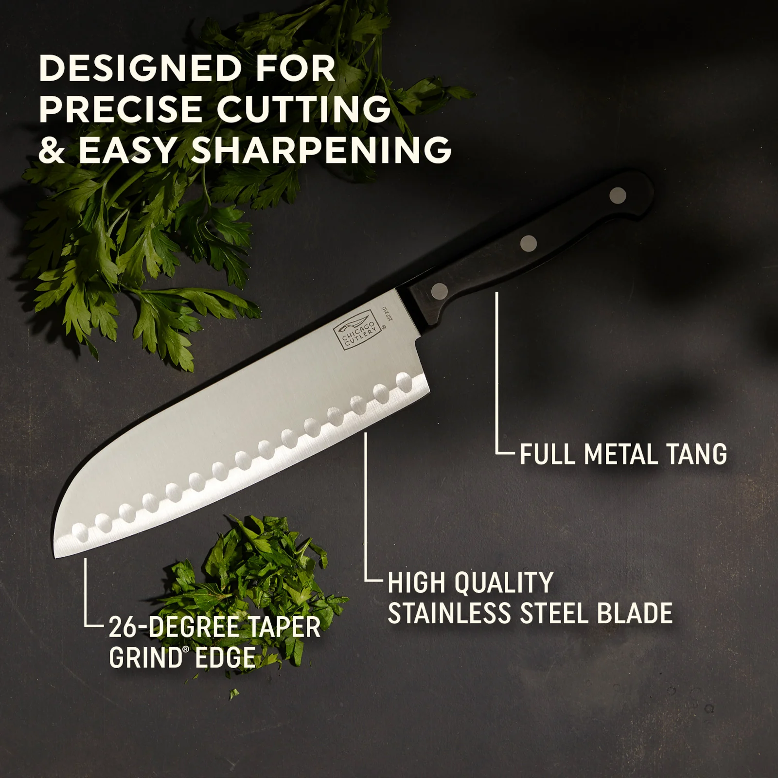 Chicago Cutlery® EssentialsTM 15-piece Block Set Knife - Image 2