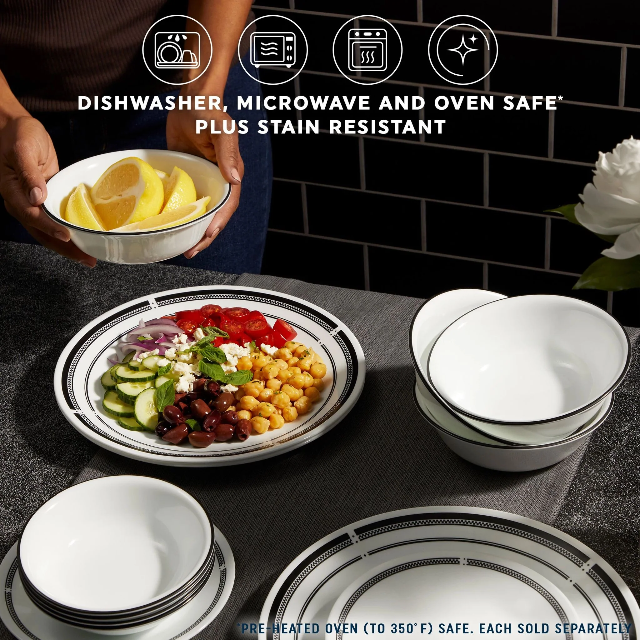 Corelle® Brasserie 8.5" Salad Plate, 6-pack - Image 3